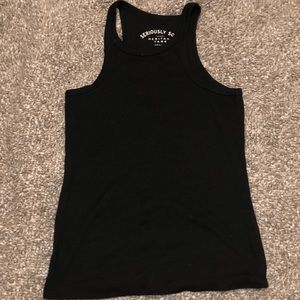 AERO seriously soft heritage black tank